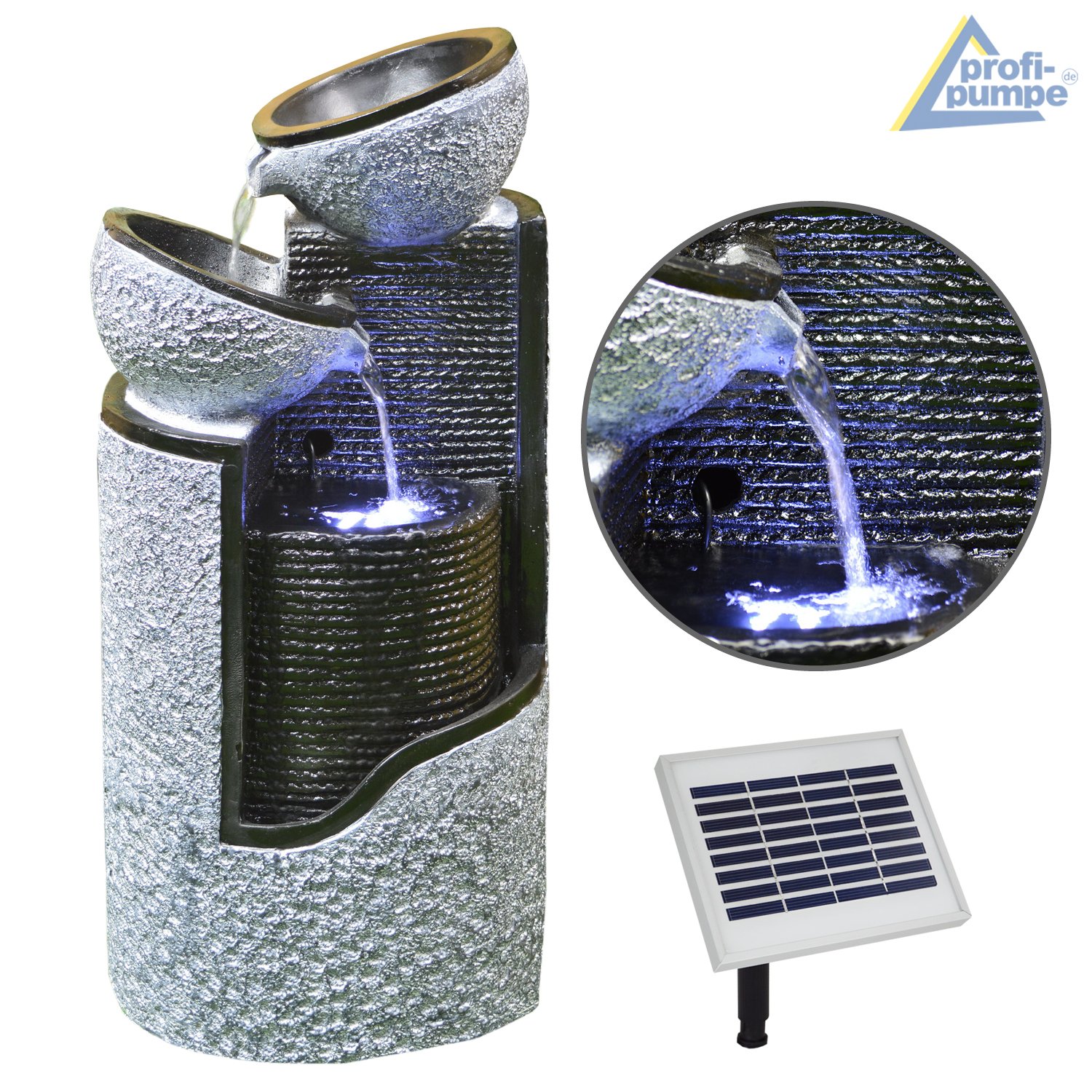Wasserspiel Balkon Solar