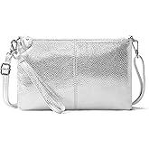 befen Genuine Leather Wristlet Clutch Wallet Purses Small Crossbody Bags for Women with RFID Blocking Card Slots