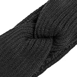 DRESHOW Women Warm Winter Knitted Headband Ear Warmer Fleece Lined 2 Pack view 7