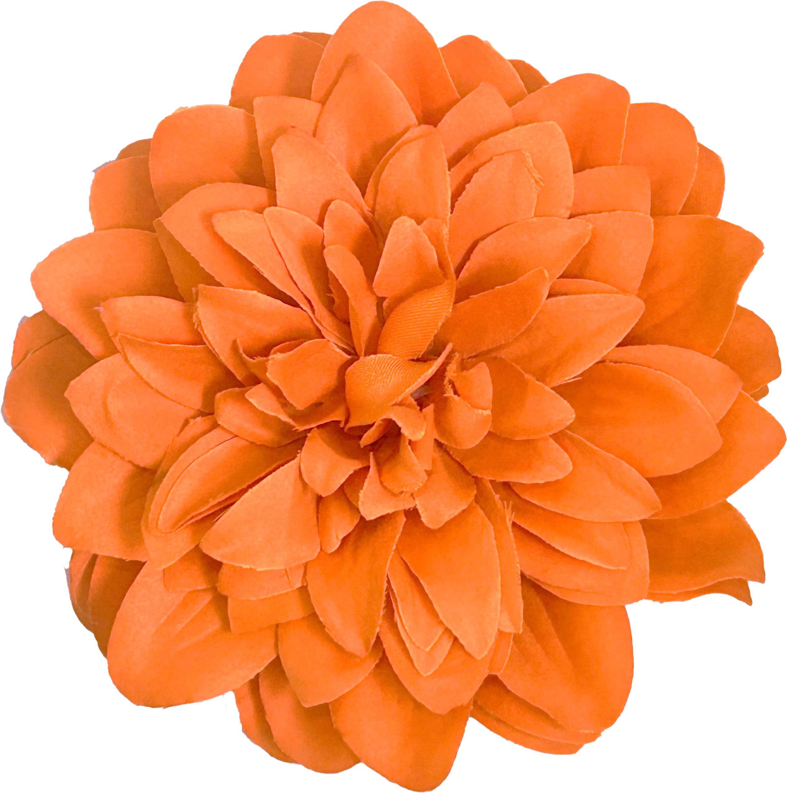 Flower Hair Clips Fascinator Ideal for Weddings Chrysanthemum Orange Flower Hair Clips — image 1