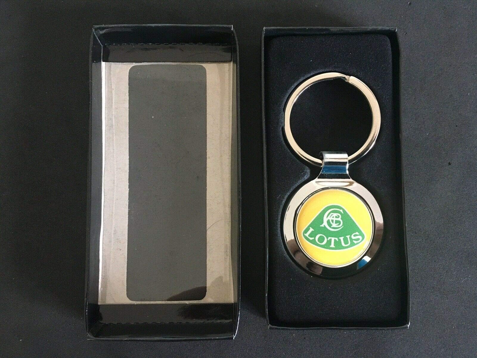 SCOOBY DESIGNS LOTUS KEYRING KEY FOB IN QUALITY GIFT BOX ELISE ELAN EXIGE EVORA