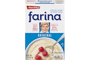Malt-O-Meal Farina®, Original Farina Breakfast Cereal, Quick Cooking, 18 Ounce – 1 count