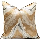 Usoway Gold Decorative Throw Pillow Covers,18x18, Modern, Stylish,Unique,Decorative Cover Pillow Covers for Couch,Sofa,Bed,Home Decor,
