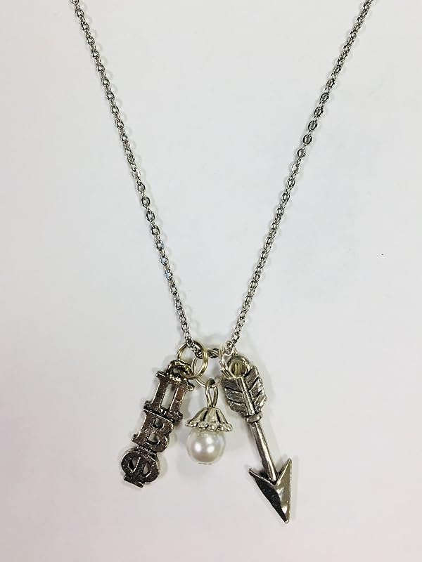 Pi Beta Phi PBP Trio Charm Necklace Sorority