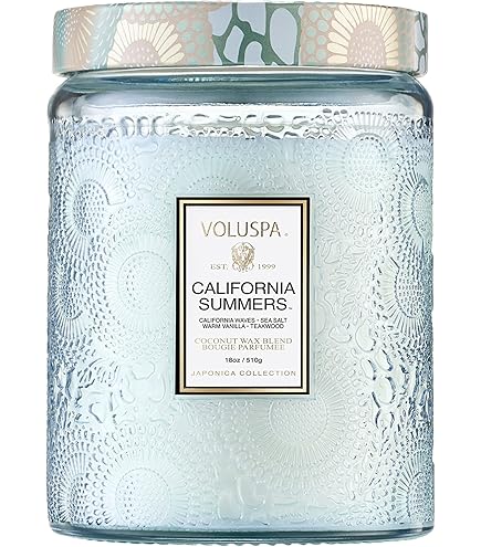 voluspa tobacco Blond Tabac | Classic Candle The single wick allows you to enjoy fragrance throw for 100 hours Voluspa Large Jar Candle |