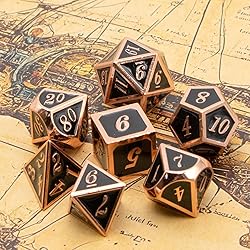DND Dice Set, D&D Polyhedral Dice Metal HNCCESG for