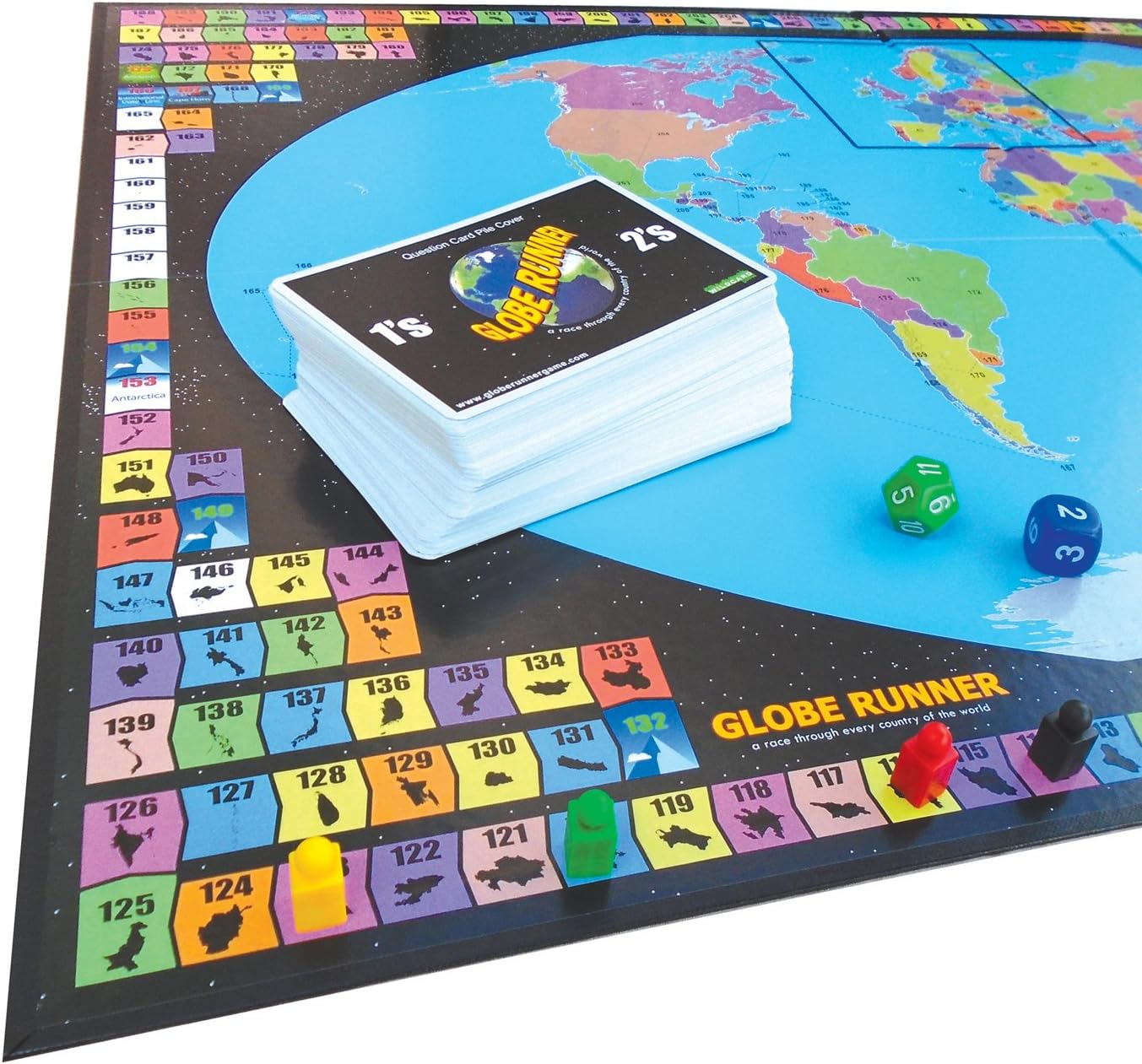 GLOBE RUNNER - Educational Geography Family Board Game for both Kids and Adults that Races Around the World Through Every Country - Image 3