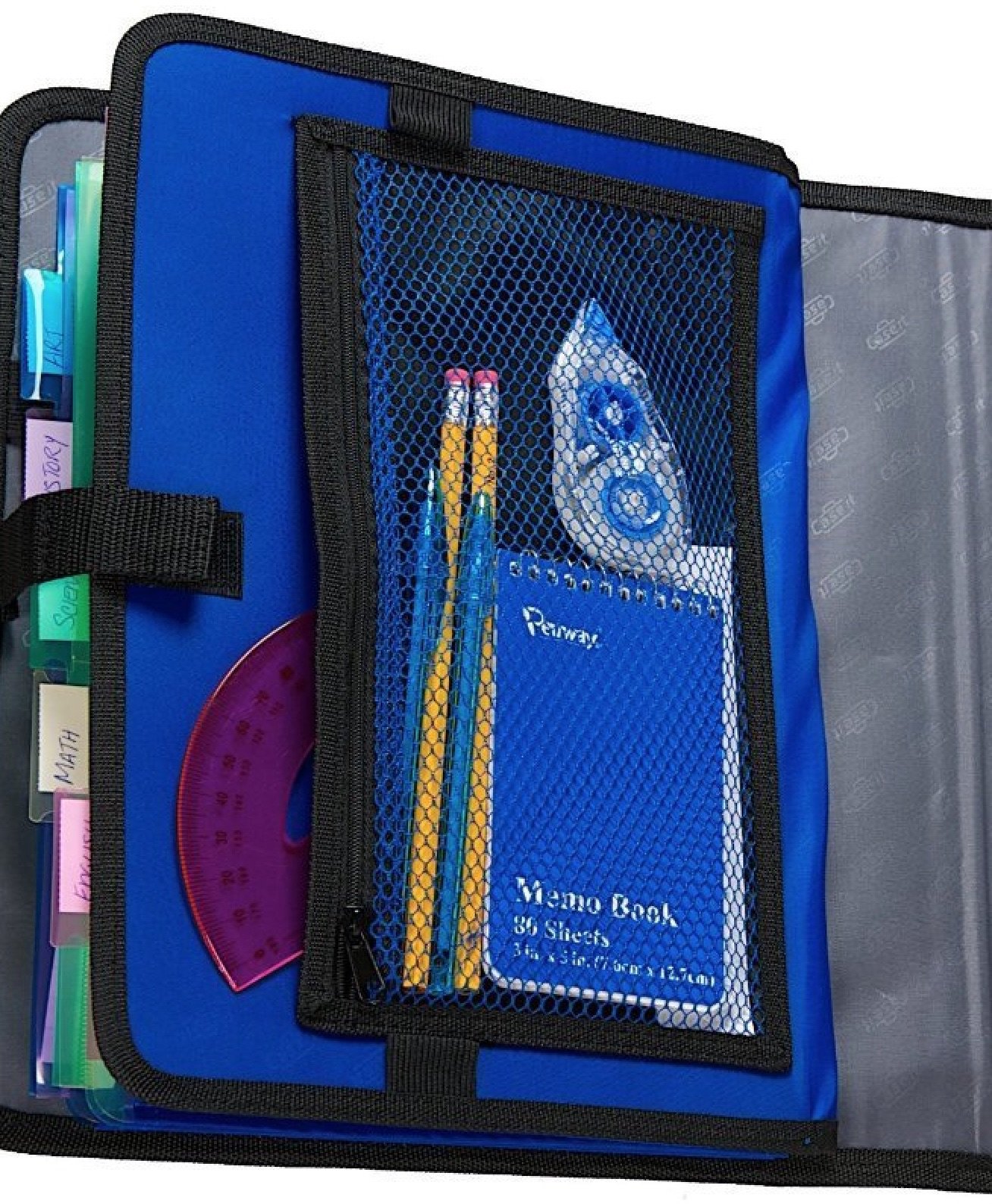 Caseit Open Tab Velcro Closure 2Inch Binder with Tab File, Purple, S