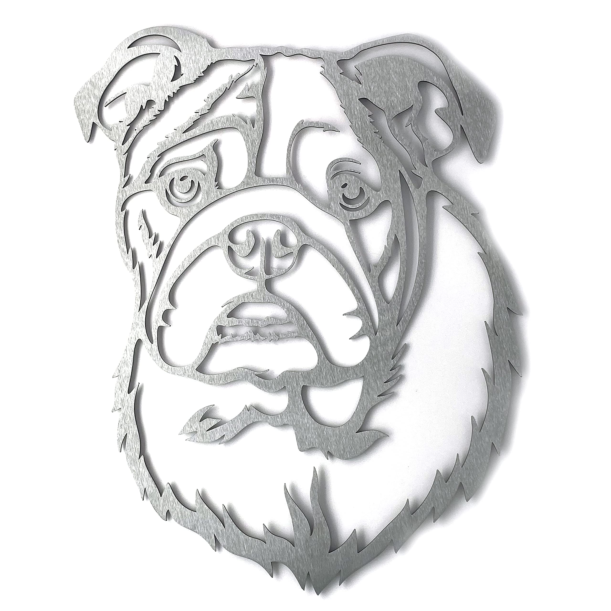 Image Industry Bulldog - Dog Garden Art Sculpture/Garden Ornament/Rusty Metal Dog/Metal Garden Sculpture/Metal Art (Medium 280mm x 375mm)