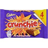 Cadbury Crunchie (4 x 26.1g Chocolate Bars) 104.4g UK / British Chocolate
