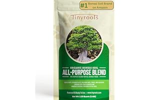 BONSAI OUTLET Bonsai Soil Mix by Tinyroots - All Purpose Bonsai Soil Mix Ready to Use Blend, Used for All Varieties of Bonsai Trees, 2.25 Quarts