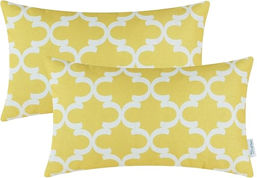 Amazon Com Calitime Pack Of 2 Soft Canvas Bolster Pillow Covers