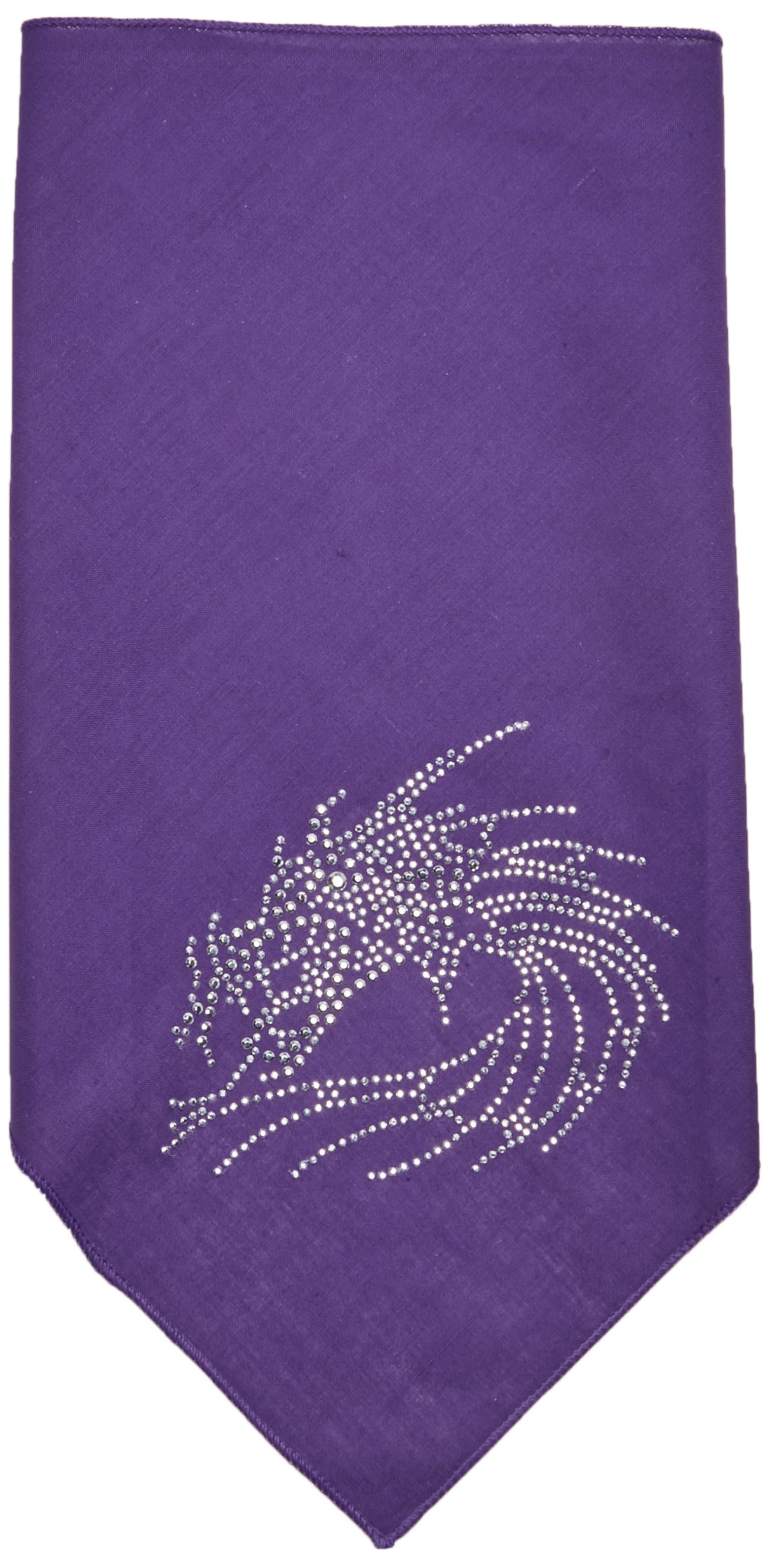 Mirage Dragon Rhinestone Bandana, Large, Purple