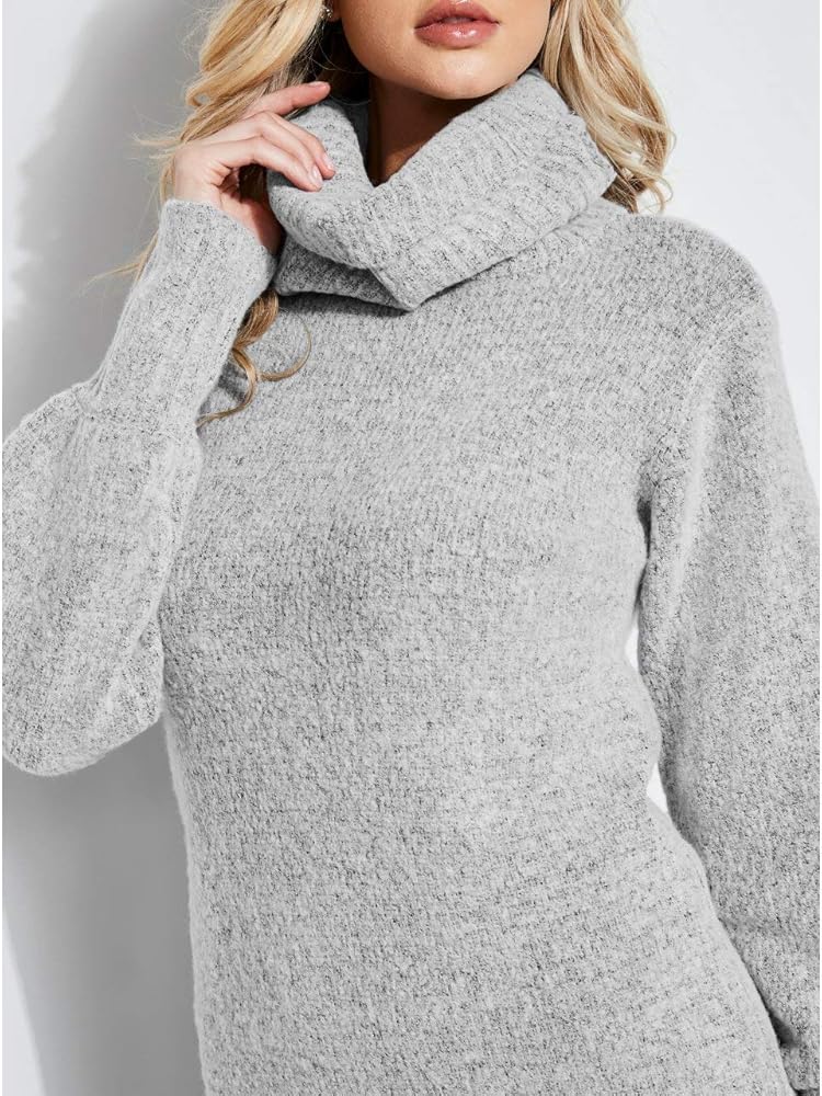 blouson sleeve sweater dress