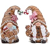 Hodao Christmas Gingerbread Man Gnomes – Christmas Party Home Decor Unique Design Elf Decorations Choice and Special Christmas Decor (Brown)