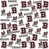 Brown University 50ct Vinyl Large Deluxe Stickers Variety Pack - Laptop, Water Bottle, Scrapbooking, Tablet, Skateboard, Indoor/Outdoor