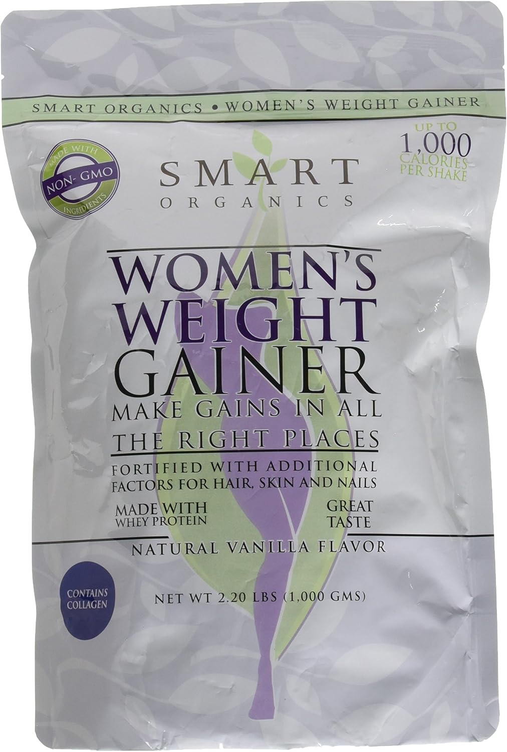 Bio Nutrition Smart Organics Women's Weight Gainer, 1000 Gram: Health & Personal Care