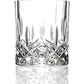 Lorren Home Trends Opera Crystal Double Old Fashioned Glass, Set of 6