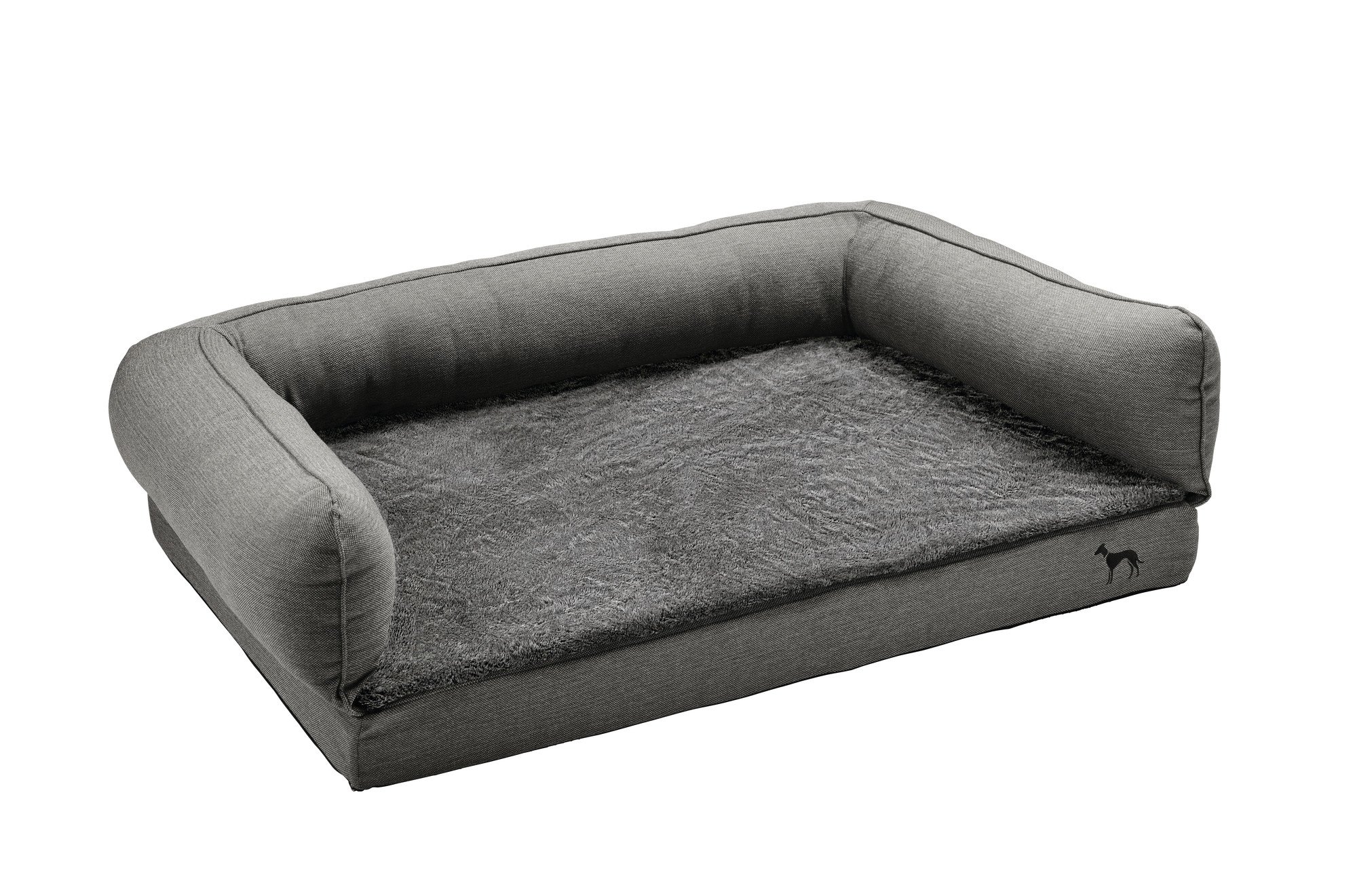 HUNTER Orthopedic Livingston Anthracite Dog Sofa, 80 X 60 cm, Medium