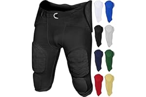 Exxact Sports Proline Youth Integrated Football Pants with 7 Flex Pads, Lightweight Football Practice Pants for Protection