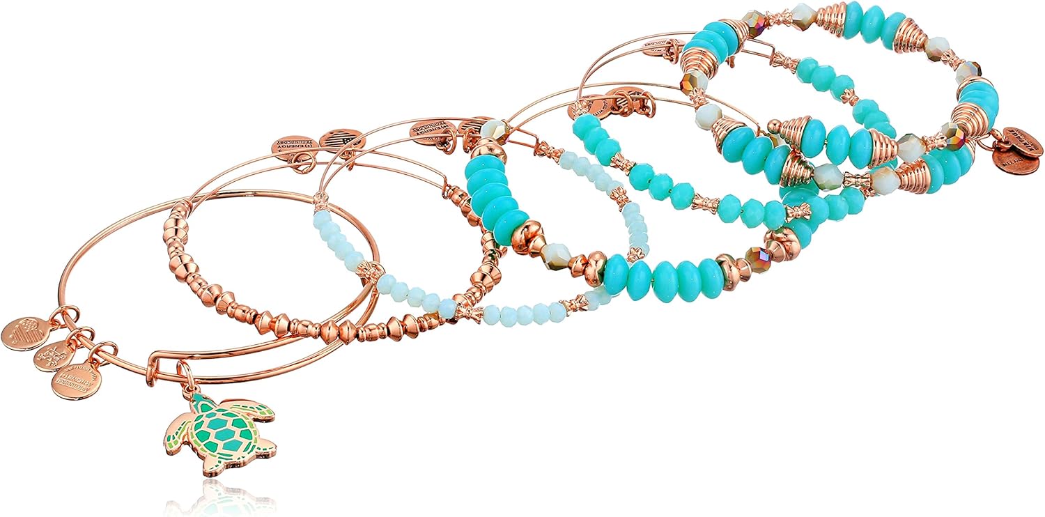 Alex and Ani Womens Color Infusion Go with The Flow Bracelet Set of 5