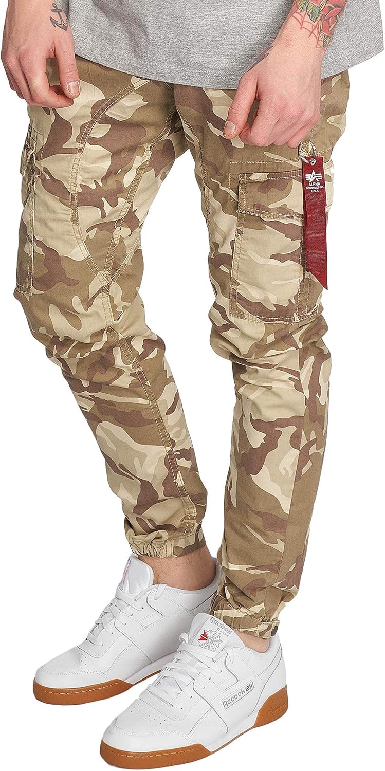 Alpha Industries Uomo Pantaloni / Pantalone Cargo Fuel C ...