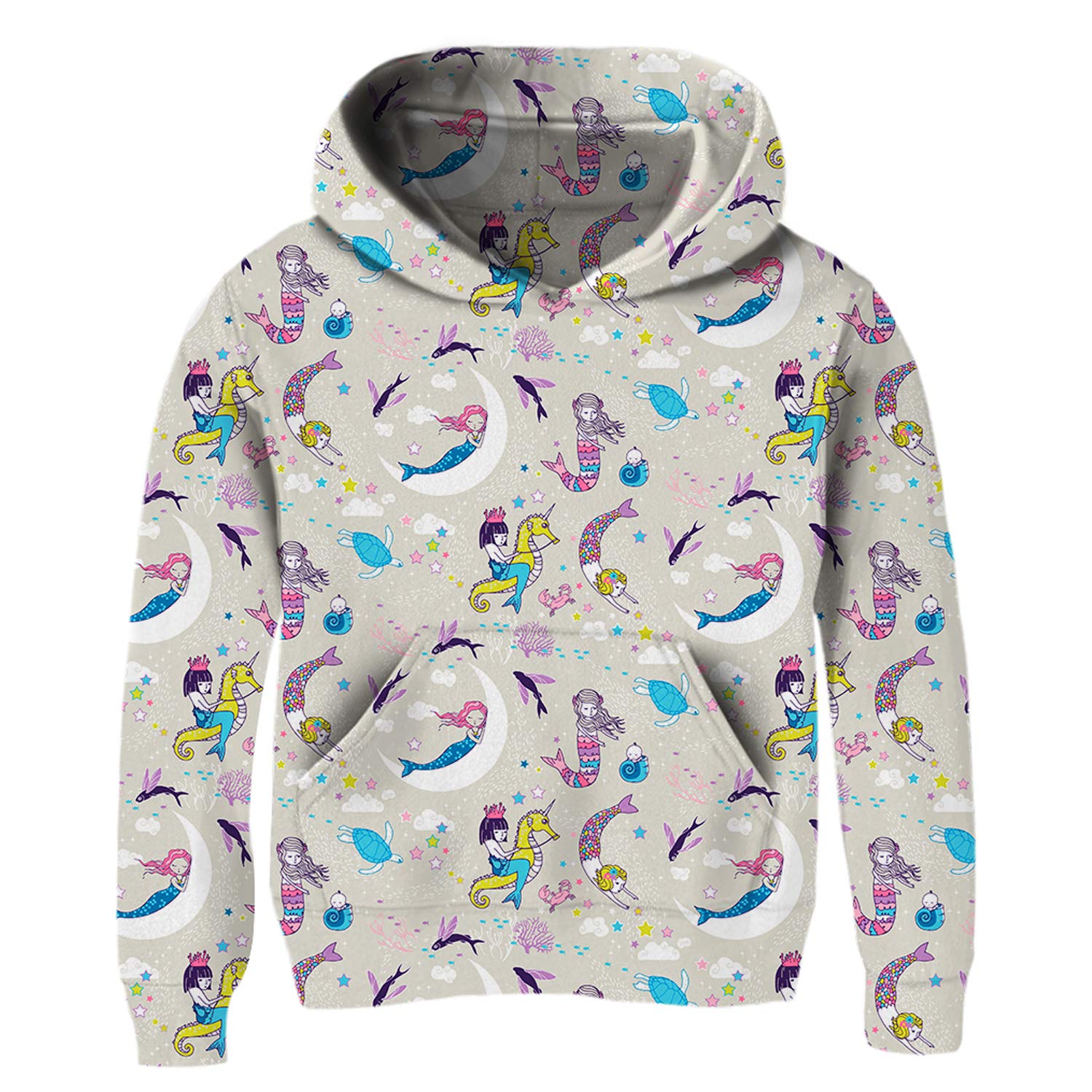 Ocean Sea World Designed Novelty Clothing BTS Overalls 3D Graphric Print Hoodies for Teen Girl Size 14