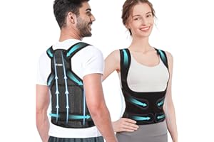 Back Brace and Posture Corrector for Women and Men, Shoulder Straightener, Adjustable Full Back Support, Upper and Lower Back