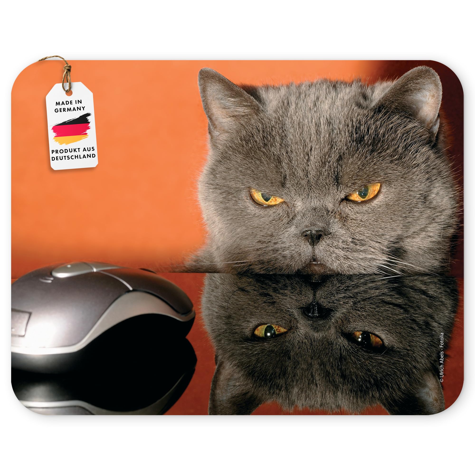 GRUMPY CAT Funny Computer Mouse mat/quality mousepad made of extremely tear-resistant special rubber with a strongly adherent underside for optimal hold (No. 51)