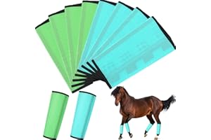 Bulyoou 8 Pcs Mesh Fly Boots for Horse Breathable Mesh Horse Boots Protective Horse Leg Wraps Horse Leggings for Preventing Flies and Mosquitoes Bites (Light Pink, Dark Pink)