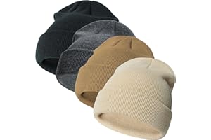 Sea Zaela 4 Packs Baby Toddler Winter Hats Infant Boys Girls Beanie Soft Knitted Hat Set