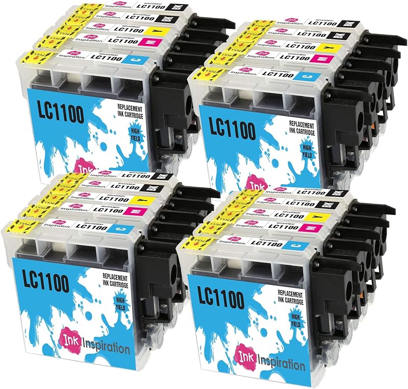 Ink Inspiration 20pk LC1100 Black Cyan Magenta Yellow Compatible Ink Cartridges