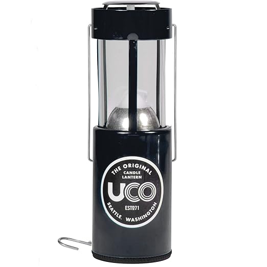 UCO Alu Kerzenlaterne, schwarz, 054801