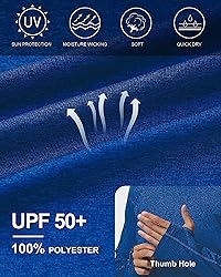 Long Sleeve Sun Shirts for Men - UPF 50+ UV