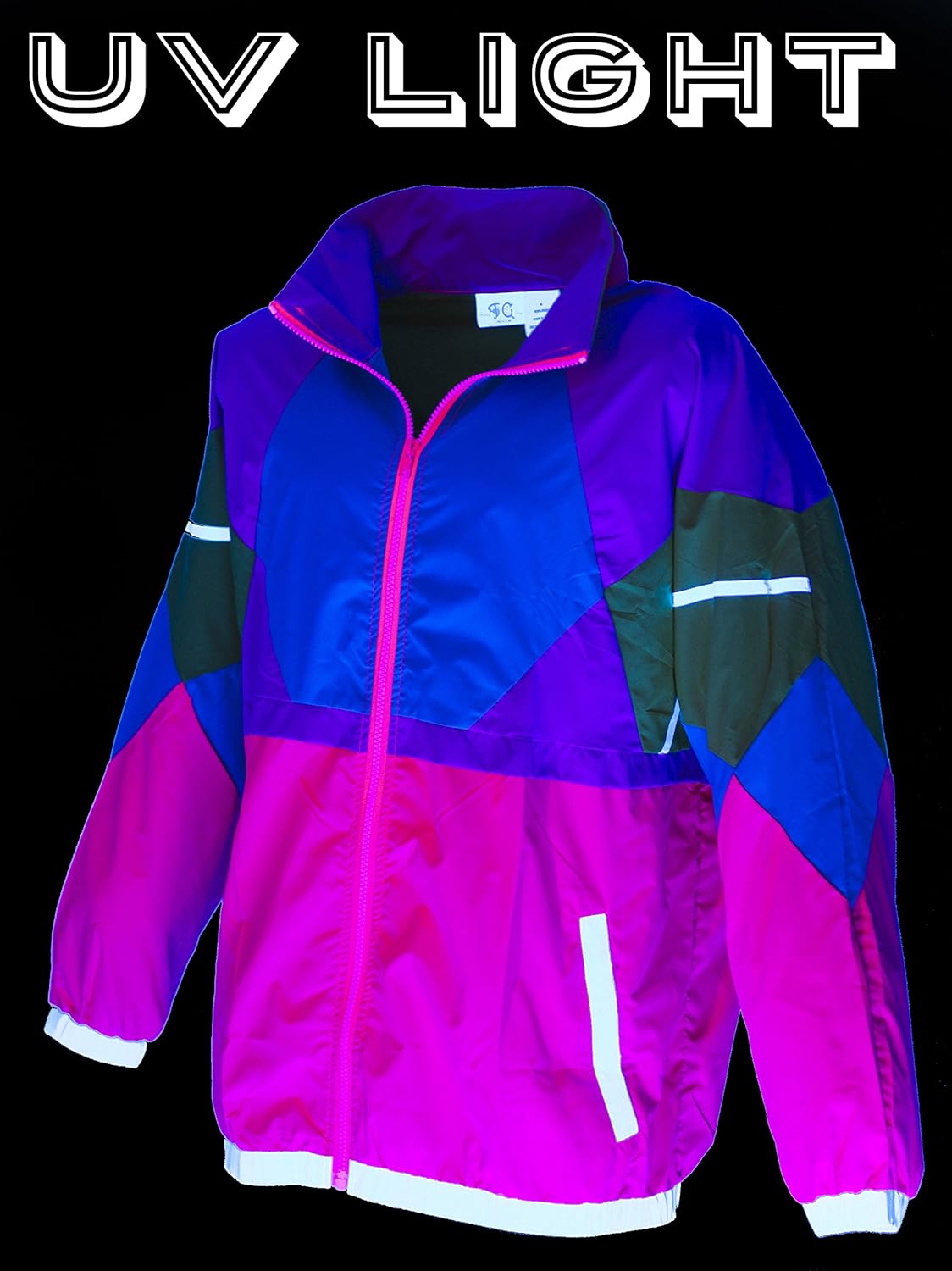 Funny Guy Mugs Like Totally 80s & 90s Retro Neon Windbreaker at  Men’s Clothing store