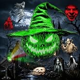 12-in-1 Halloween Projector Lights, 3D Dynamic Halloween Decoration Outdoor | Ghost/Skull/Clown/Pumpkin 2026 Upgraded 3D Patterns Holiday Projection Light with 4 Color Light for Windows Garage Wall Doors