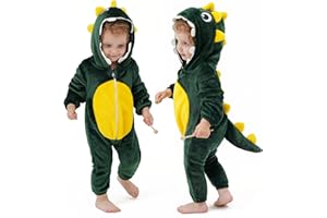 DILUFUN Baby Infant Boys Girls Halloween Onesie Costume,Toddler Animal Onesie Cosplay Costume,Funny Warm Winter Outfit