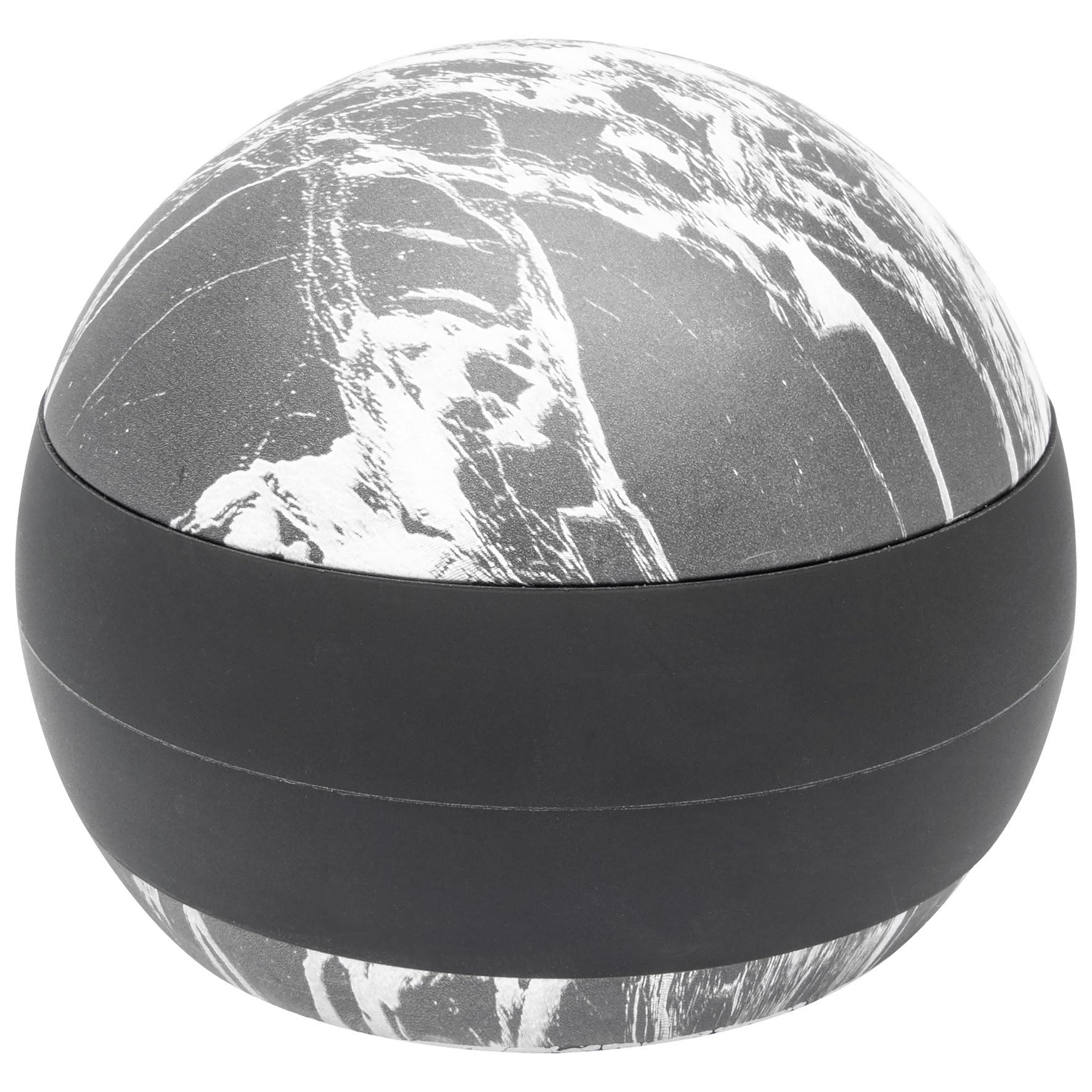 WAGNER Doorstop Marble Round Big - 110 x 88 mm, Premium Buffer Made of Concrete and Thermostatic Rubber with Marble Look, to be Placed on The Floor, Heavy Quality - 15519801