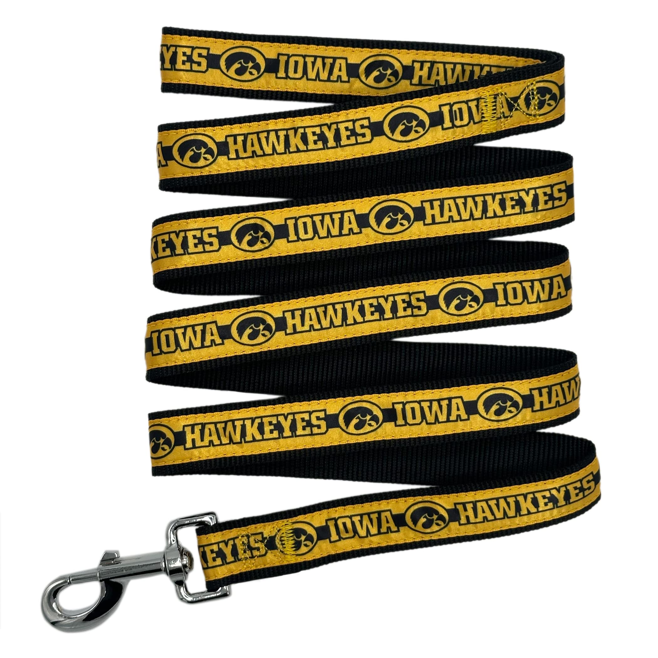 Pets First Collegiate Iowa Hawkeyes Pet Leash, Large — image 1