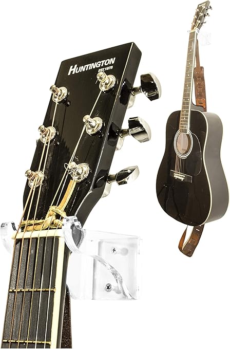 Guitar Hanger Acoustic - Amazon Com Better Display Cases Deluxe Clear Acrylic Guitar Hanger Hook Holder Wall Mount Bracket For Acoustic Or Electric Guitars A063 G Sports Outdoors