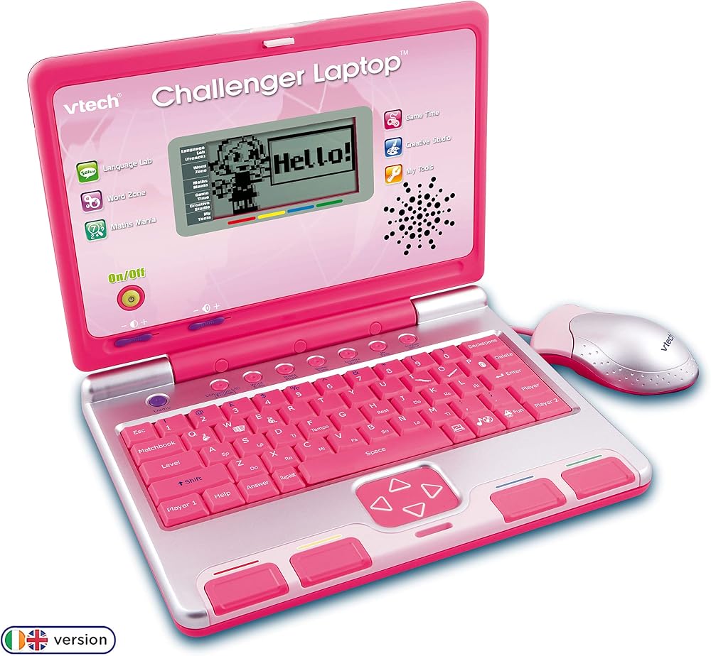 VTech Challenger Laptop Pink Ages 4+ Educational Kids Laptop