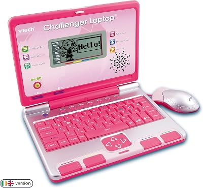 VTech Challenger Laptop Pink Ages 4+ Educational Kids Laptop