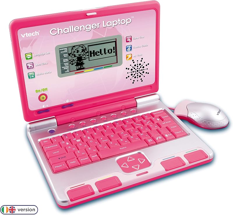 VTech Challenger Laptop Pink Ages 4+ Educational Kids Laptop