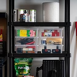 IRIS USA 7 Quarts Plastic Storage Container Bin