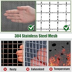 Valchoose Upgraded Chicken Wire Fencing 304 Crimped