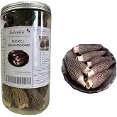 3 oz(85g) Salavifu Dried Morel Mushrooms (Morchella Conica) Wild Harvested, Premium AAA Grade for Cooking, Soups, Pasta | Umami Rich, Keto, Gluten-Free, No Additives
