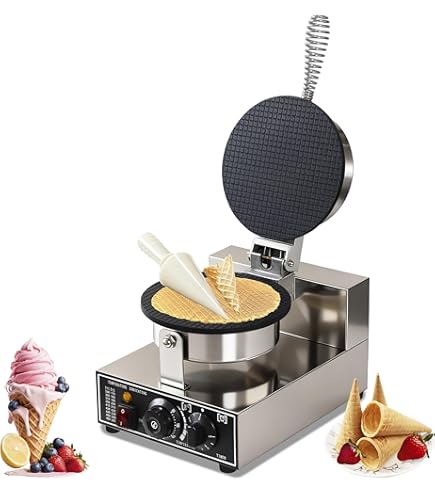 Stainless Steel Waffle Cone Roller & Shaper Tool - For Making Ice Cream Cones-744904
