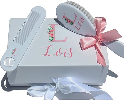 personalized baby brush and comb set