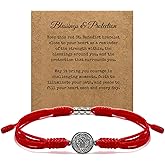 HARACRAFT Red Religious Cross Multiple Color Bracelet, Lucky and Protection String, Inspirational Kabbalah String Of Fate, Surfer Adjustable for Men, Women, Friendship, Newborn, Pregnant