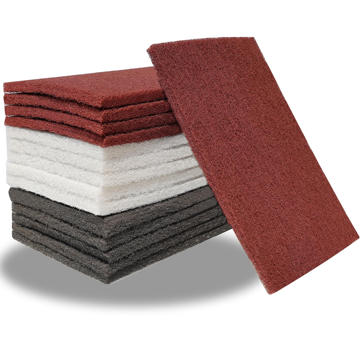 Photo 1 of 15 Pack 6" x 9" Hand Pads Set- Coarse Medium Fine Purpose Scuff Pads, Scuffing, Scouring, Sanding, Paint Primer Prep Adhesion Scratch - Surface Preparation Automotive Car Auto Body Woodworking